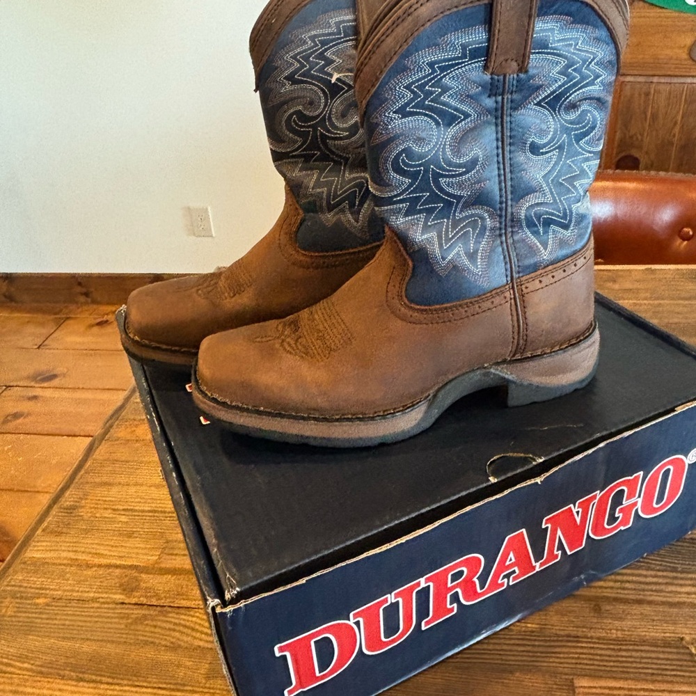 Durango Kids Boots - Brown and Blue